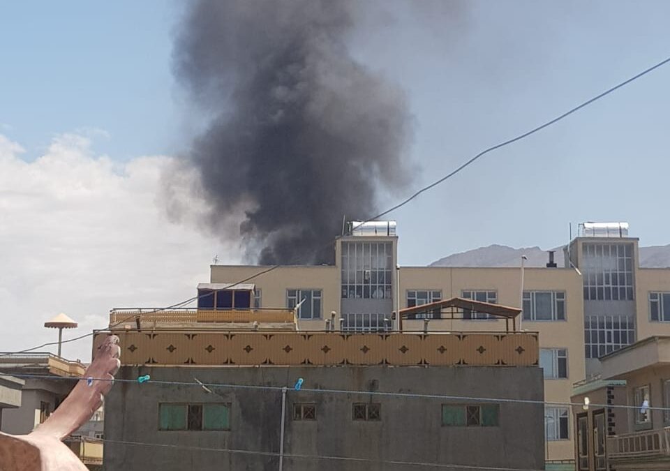 وقوع یک آتش سوزی در غرب کابل