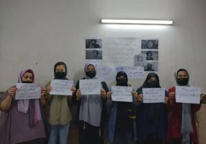 اعتراض زنان مهاجر افغان در ایران علیه طالبان
