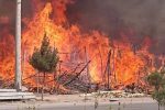 آتش سوزی در چوب‌فروشی قوای کار در بلخ 